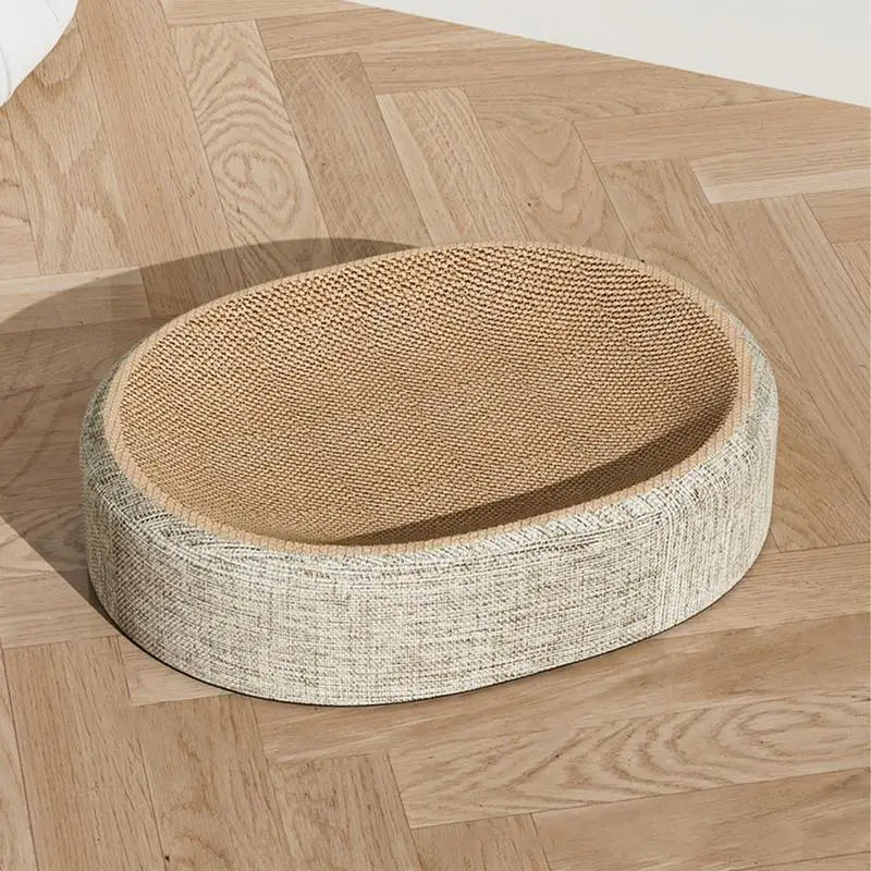Oval Sisal Cat Scratcher Bed