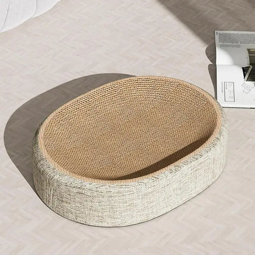 Oval Sisal Cat Scratcher Bed